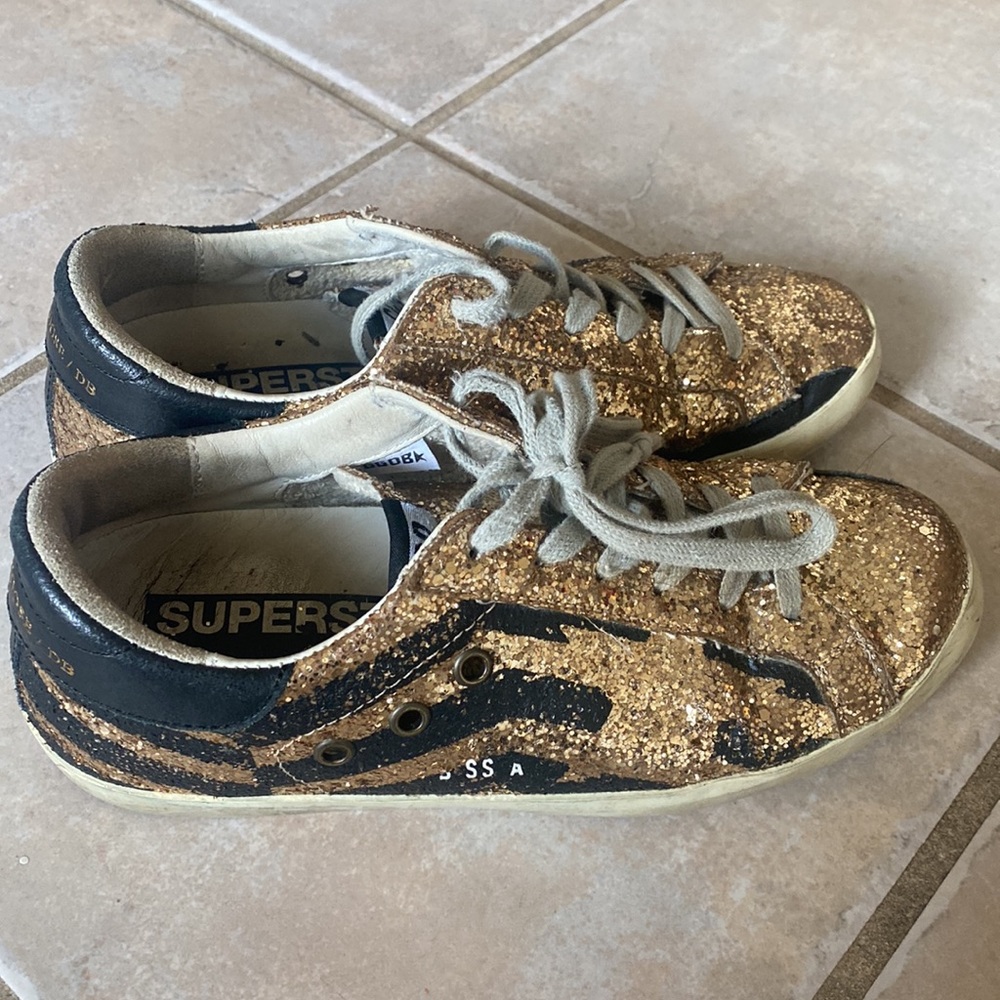 Golden Goose superstar sparkle star sneakers - Picture 3 of 5